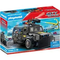 Playmobil® SWAT-Geländefahrzeug (71144), My Action Heroes Konstruktions-Spielset, (73 St), Made in Europe, mit Licht und Sound
