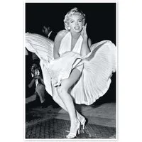 Posterlounge Wandbild Marilyn Monroe Pose, Celebrity Collection, erhältlich als Poster, Leinwandbild, Wandsticker oder Acrylglasbild
