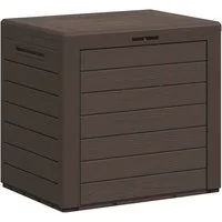 vidaXL Gartenbox Gartentruhe Braun 58,5x46x55 cm Polypropylen