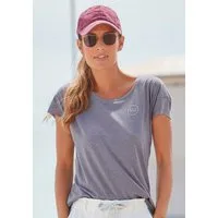 Elbsand T-Shirt Ranva mit Logodruck, Kurzarmshirt aus Baumwoll-Mix, sportlich