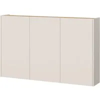 Lomadox Schuhschrank LAPUA-01 in Kaschmir und Eiche, 3-türig, ideal für schmale Flure