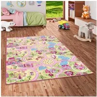 Snapstyle Kinderteppich Kinder Spiel Straßenteppich, Rechteckig, Höhe: 4 mm