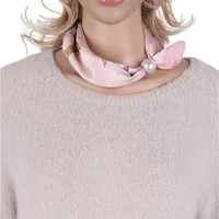 MIRROSI Nickituch Schmales Halstuch mit magnetischem Clip, Damen Halstuch deal für Frühling,Sommer, Herbst