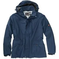 marc & mark Regenjacke Marc&Mark Übergrößen Funktions-Regenjacke Luzern blau