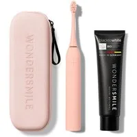 Wondersmile Schallzahnbürste Pro Travel Care Bundle, Aufsteckbürsten: 1 St., inkl. Reiseetui & Zahnpasta, Integrierter Zungenreiniger