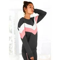 H.I.S Sweatshirt im Coloblock-Design, Loungewear