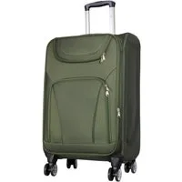 Trendyshop365 Weichgepäck-Trolley Maribor, 4 Größen, 4 Farben, 4 Rollen, Weichgepäck, Zwillingsrollen, Zahlenschloss, 2 Außentaschen, Dehnfalte