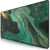 CSL Gaming Mauspad XXL Speed Mousepad 900 x 400 x 3 mm, große Tischunterlage, rutschfest, abwaschbar, Geschwindigkeit & Präzision, grün gold