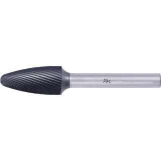 PFERD TOOLS Hartmetall Hochleistungsfrässtift Rundbogen RBF Ø 12x25mm Schaft-Ø 6mm Z5 HICOAT beschichtet universal fein - 21117857