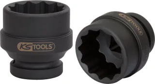 KS Tools 1" 12-kant-Kraft-Stecknuss, kurz - 450.0404