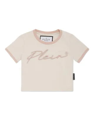 Cropped T-Shirt Round Neck Ss Signature