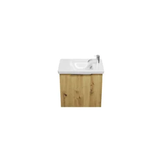 Burgbad Keramik Waschtisch-Set Eqio Eiche Dekor Urban/Alpinweiss, SFPF053F5662C0001 SFPF053F5662C0001