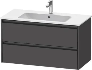 Duravit Ketho.2 Waschtischunterbau wandhängend Graphit Matt 1010x480x550 mm - K25264049490000 K25264049490000