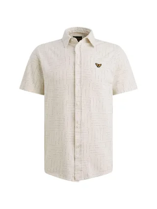 PME Legend - Skynight s/s AOP AIrstream On Jersey Pique egret - Gr. - L