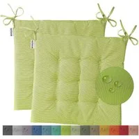 heimtexland Sitzkissen Outdoor Stuhlkissen Garten Stuhlpolster wetterfest, schmutz- und wasserabweisend I UV-beständig I 40 x 40 x 3 cm