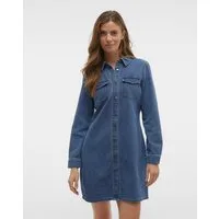 Vero Moda Jeanskleid VMJENNIE LS SHORT DENIM DRESS GA NOOS