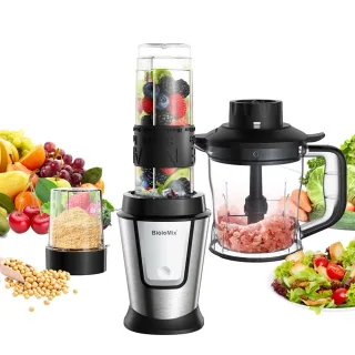 [EU Direct] BioloMix 3-in-1 Multifunctional Blender Food Processor 700W Portable Electric Juicer Blender Smoothie Mixer