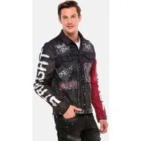 Cipo & Baxx Jeansjacke Jacke mit Knopfleiste, CJ248