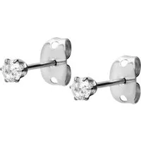 FILANGO Paar Ohrstecker Titan Ohrstecker EINGEFASSTER KRISTALL (Ohrstecker, 1-tlg)