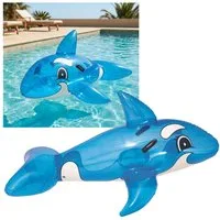 Bestway Schwimmtier Schwimmtier Whale Ride-On 157x94cm blau