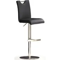 MCA furniture Bistrostuhl BARBECOOL Barhocker Bistrostuhl Tresenhocker, mit Rückenlehne, Bodenplatte rund, 360° drehbar, Sitzhöhe von 55-80 cm