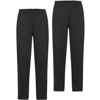 Fruit of the Loom Sweathose (Packung, 2-tlg) Jogger mit offenem Beinabschluss