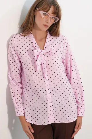 Pünktchen Popeline Bluse