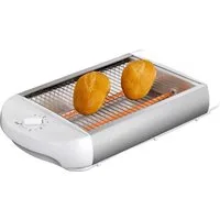 EPIQ Toaster 80001212 Flach-Toaster Brötchen-Röster, Weiß, 600 W