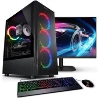 Kiebel Total V PC-Komplettsystem (27", AMD Ryzen 5 AMD Ryzen 5 5500, RTX 5060, 32 GB RAM, 1000 GB SSD, ARGB-Beleuchtung, WLAN)