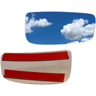 Spiegel Spiegelglas Außenspiegel Glas RECHTS KLEIN Asphärisch für Fiat Scudo 07-16 / Peugeot Expert 07-16 / Citroen Jumpy 07-16