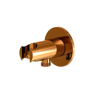 Steinberg Brause Wandhalter mit intgriertem Brauseanschlussbogen für 100 1670 RG, rose gold, 1001667 1001667RG