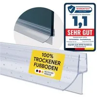 tktrading24 Duschdichtung PVC Ersatzdichtung Duschkabine Bad TYP-6 200cm Glasstärke 6-10mm, L: 200 cm