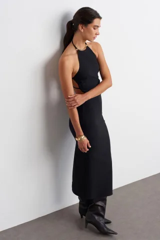 Halterneck Bodycon Midikleid