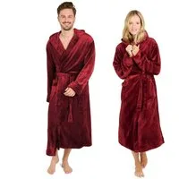 Blumtal Bademantel Bademantel Damen und Herren - kuschelig weicher Fleece Bademantel, mit Kapuze & Fronttasche