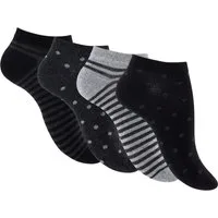 Reslad Sneakersocken Damen Motiv Socken (8 x Paar) süße Söckchen für Frauen aus Baumwolle (8-Paar) Sneakersocken Füßlinge Damensocken