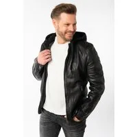 Mauritius Lederjacke MMUbaldo SF mit abnehmbarer Jerseykapuze