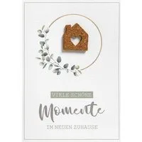 Perleberg Grußkarten Einzug Umzug Neues Heim Unverpackt Glückwunschkarte im Format 115x