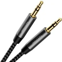 deleyCON deleyCON 2m Nylon 3,5mm Klinke Audio Stereo AUX Kabel Klinkenkabel Audio-Kabel