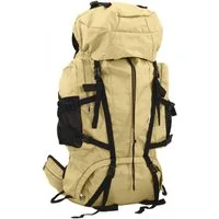 vidaXL Rucksack Wanderrucksack Khaki 60 L Oxford-Gewebe (1-tlg)