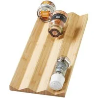 SO-TECH® Besteckeinsatz Bambus Gewürzeinsatz für Besteckkasten ORGA-BOX 3, 448 x 174 x 20 mm, für Nobilia-Küche ab 08/2012