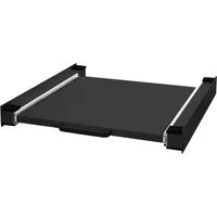 ML-DESIGN Zwischenbaurahmen Waschmaschinenzubehör Stapelrahmen Verbindungrahmen für Trockner (1-St), Waschmaschinen Zwischenbausatz mit Ablage 60x60x7,5cm Stahl schwarz