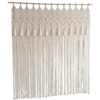 Diwzbyn Türvorhang Makramee Boho Vorhang Türvorhang Fenstervorhang als Raumtrenner (1 St), Wandbehang & Deko beige, für Traubogen, Hochzeit, Wohnzimmer