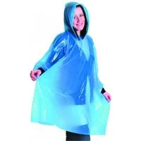 axentia Regenponcho Regenponcho blau/transparent, mit Kapuze 291518 (1-St)