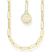 THOMAS SABO Silberkette Thomas Sabo Damen-Kette 925er Silber, Emaille, Carrier