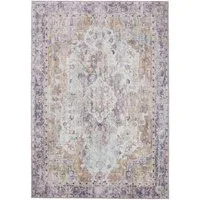 Interiyou Teppich Gent, Rechteckig, Höhe: 5 mm, Vintage Kurzflor für Wohnzimmer, Schlafzimmer, waschbar, pflegeleicht
