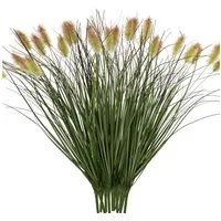 Kunstblumenstrauß 10 Bündel Kunstpflanzen Wie Echt Künstliche Pflanzen Außenbereich, Diwzbyn, Höhe 43 cm, Kunstgras 43cm Grün Pampasgras Wetterfest Balkonpflanzen