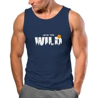 Neverless Tanktop Herren Tank-Top Brustprint Bedruckt Into the Wild Schriftzug Outdoor mit Print