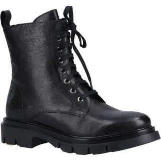 Hush Puppies Rhea Leder Damen Schwarz Stiefel