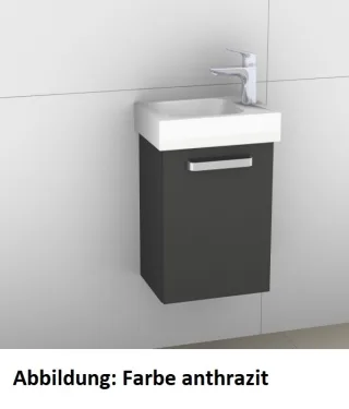 Artiqua 413 Waschtischunterschrank für Icon 124736, 124836, Anthrazit Hochglanz, 413-WUT-K15-L-7015- 413-WUT-K15-L-7015-51