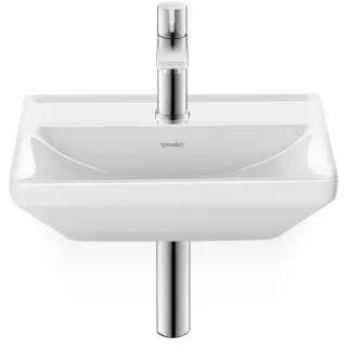 Duravit D-Neo Handwaschbecken 0738450041 45x33,5cm, ohne Überlauf, Hahnlochbank, 1 Hahnloch, durchgestochen